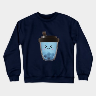 Cute blue boba tea Crewneck Sweatshirt